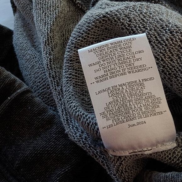 Z Supply Gray Hunter Knit Denim High-rise Wide Leg Pants, size XL - Picture 8 of 8